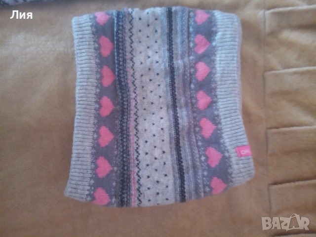 Комплект шапка, шал и гети, 5-6 г. 5 лв, снимка 3 - Шапки, шалове и ръкавици - 39635620