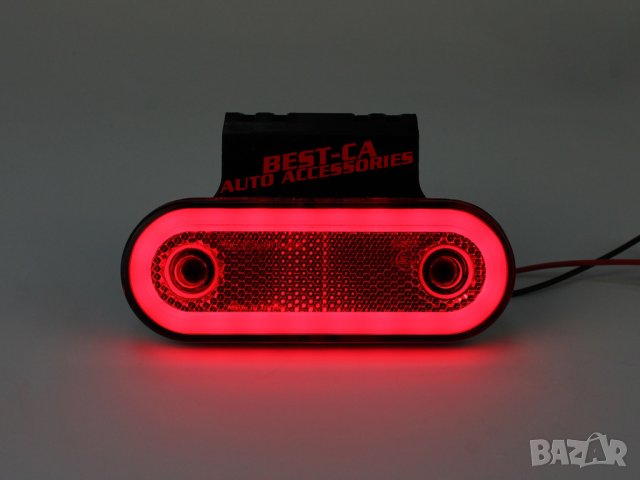 Неонови червени габаритни светлини 12-24V за кемпер, ремарке, камион, платформи и други, снимка 7 - Аксесоари и консумативи - 43982651