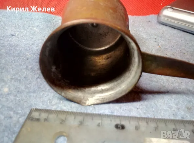 Старо МАЛКО МЕДНО ДЖЕЗВЕ За КАФЕ КОВАНА МЕД ТРАДИЦИОННА РЪЧНА ИЗРАБОТКА 47825, снимка 10 - Антикварни и старинни предмети - 47694981