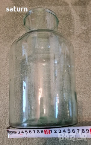 голям буркан 7 литра с висока прозрачност, снимка 3 - Антикварни и старинни предмети - 51209913