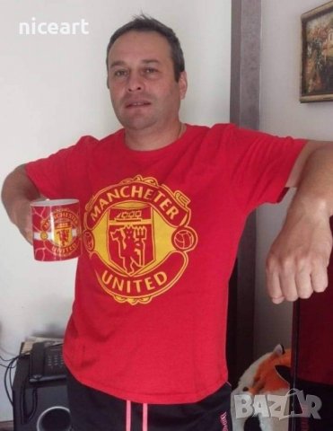 Тениска и боди Манчестър Юнайтед за баща и бебе, снимка 2 - Тениски - 33479518
