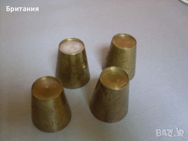 Бронзови чаши- 4бр. комплект., снимка 3 - Антикварни и старинни предмети - 52920300