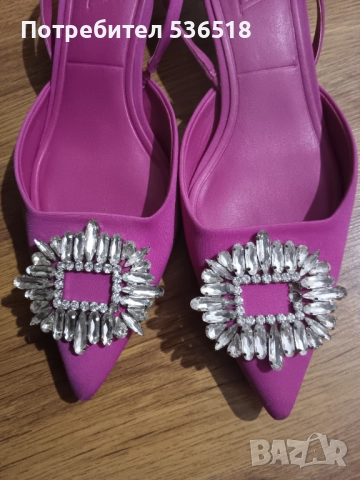 Дамски сандали на нисък ток Zara, снимка 3 - Сандали - 52189577