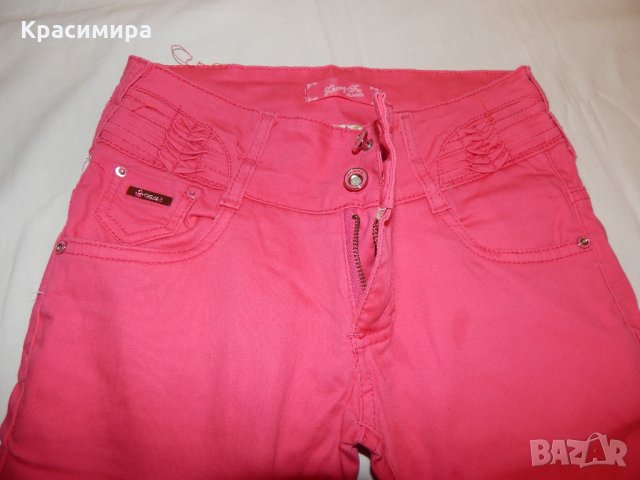 Розови дънки 9-10 години, снимка 1 - Детски панталони и дънки - 27042910