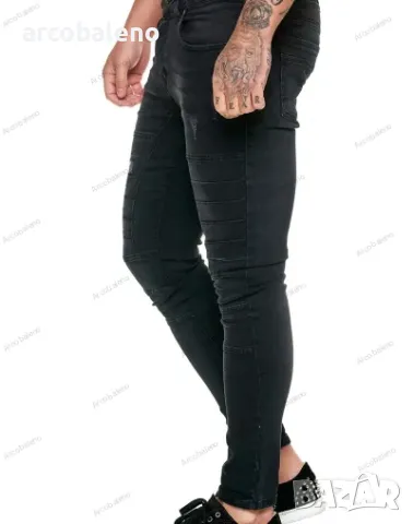 Модни мъжки дънки с висока талия, 2цвята , снимка 8 - Дънки - 48819803