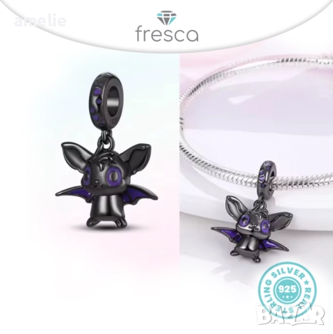 Талисман /и серия Halloween Fresca по модел Пандора Pandora с печат S 925. Колекция Amélie, снимка 5 - Други - 52774169