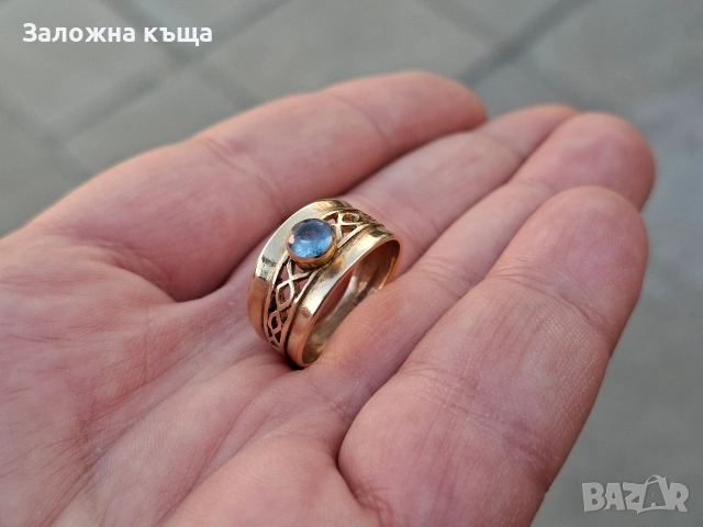 Дамски златен пръстен - 4,70 гр. / 585 / 14К / 18 мм., снимка 3 - Пръстени - 52775212