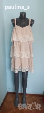 Три различни броя / Бледо розови маркови рокли с дантела / Розова рокля , снимка 14 - Рокли - 50555790