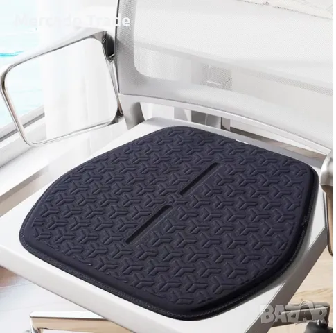 Универсална дишаща подложка Mercado Trade, протектор за седалка на кола, Черен, снимка 4 - Аксесоари и консумативи - 50057071