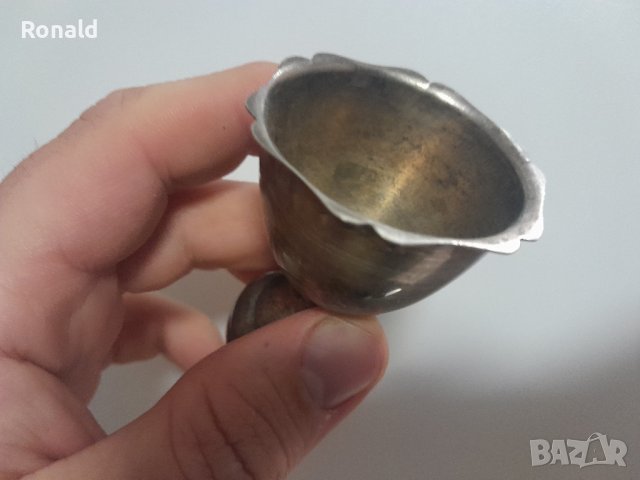 Стар Зарф, за яйца,арт Деко,посребрен,

