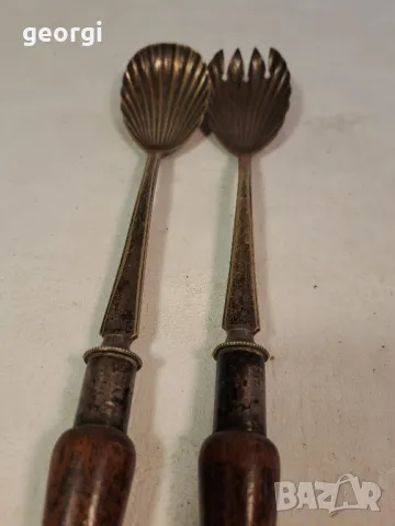 ретро посребрени прибори за сервиране на салата  22/1, снимка 9 - Прибори за хранене, готвене и сервиране - 49203387