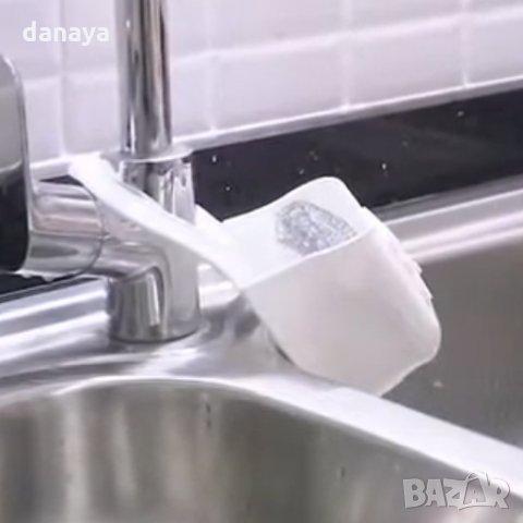 1450 Поставка органайзер за мивка с гъба и телче и декорация панделка, снимка 4 - Органайзери - 28372651