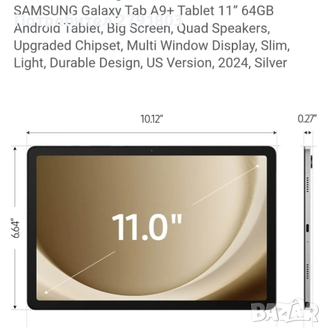 Samsung Galaxy Tab A9+, снимка 6 - Таблети - 52237540