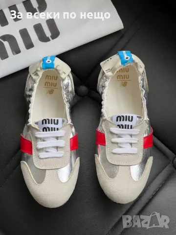 Miu Miu Дамски Маратонки👟Дамски Спортни Обувки Миу Миу - Налични Различни Цветове Код E215, снимка 13 - Маратонки - 50411277