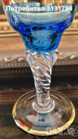 Антикварни цветни чаши Murano Италия, снимка 8 - Антикварни и старинни предмети - 51803894