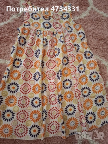 Цветна Рокля с джобове, снимка 2 - Рокли - 53477458