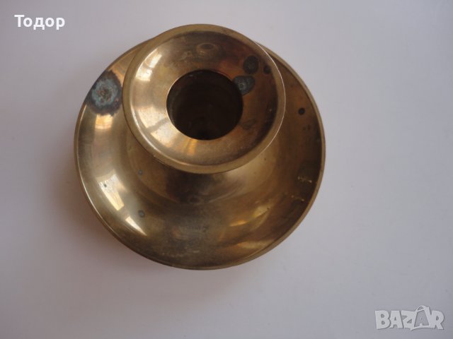 Немски бронзов свещник , снимка 4 - Колекции - 43533486