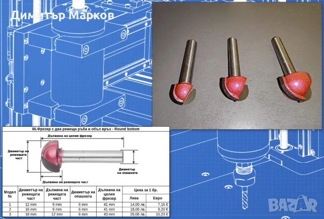 Фрезери за CNC фреза / рутер, гравираща машина, ЦПУ, ЦНЦ, снимка 6 - Инструменти за гравиране - 21809259