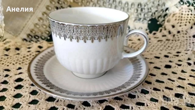 Winterling Bavaria бяло и сребро, снимка 3 - Чаши - 50641922