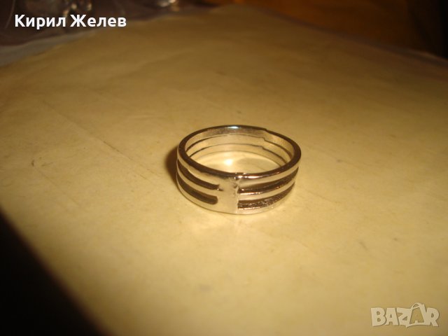 Много красив ажурен меден АРТ ПРЪСТЕН с БЯЛА ПОЗЛАТА 27735, снимка 5 - Пръстени - 37513739