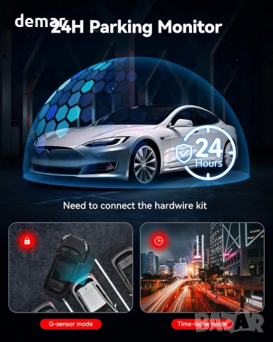 REDTIGER 4K Двойна видеорегистраторна камера, STARVIS 2 сензор, 128GB, снимка 6 - Аксесоари и консумативи - 52972699