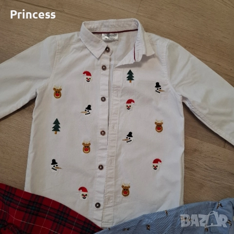 Коледни ризи 92 и 98 размер, снимка 4 - Детски ризи - 51986387