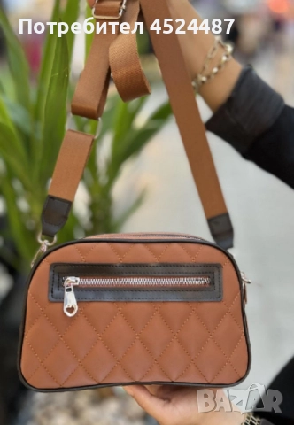 Капитонирана чанта с три отделения, снимка 3 - Чанти - 47624130