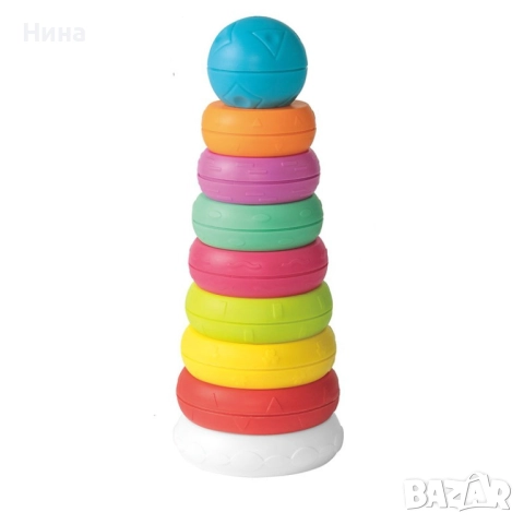Пирамида- сортер с рингове, снимка 3 - Образователни игри - 51727876