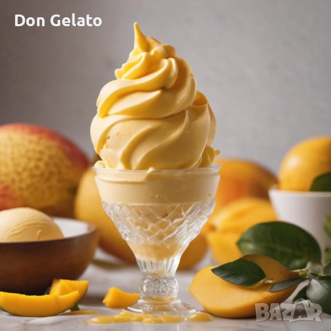 Суха смес за сладолед МАНГО * Сладолед на прах МАНГО* (1300г / 5 L Мляко), снимка 3 - Други - 34034994