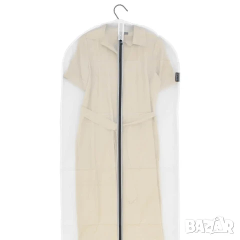 Комплект калъфи за дрехи Brabantia, paзмepи M/L/XL, Transparent/Grey, 2 броя