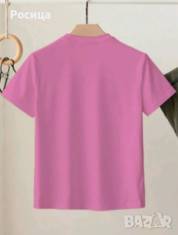 Дамска блуза L размер в розово , снимка 2 - Тениски - 51020070