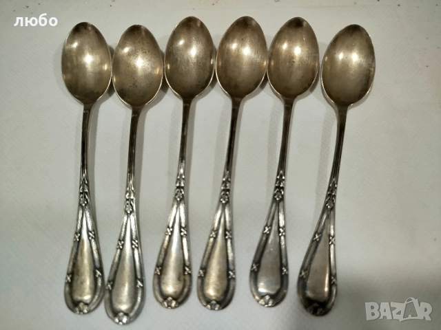 Сребърни Лъжички-Проба Сребро 0,916-/-165 грама , снимка 5 - Други ценни предмети - 52022366