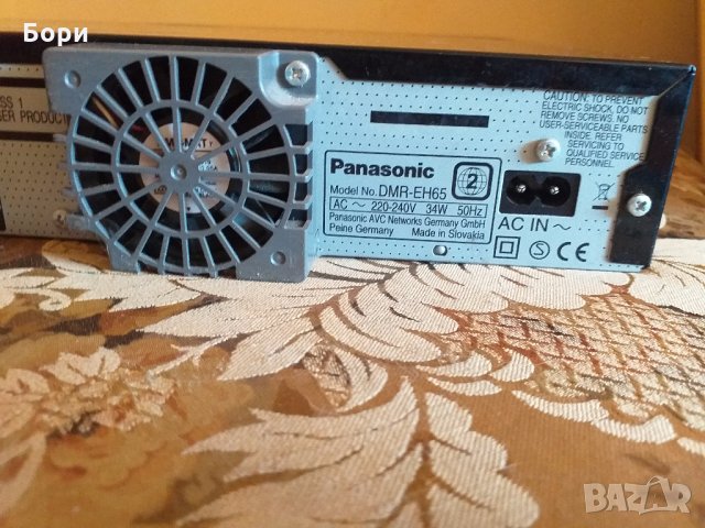 Panasonic DMR-EH65 Записващо DVD с ТВ тунер 250GB, снимка 10 - Плейъри, домашно кино, прожектори - 32804076