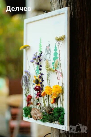 Пана и букети от сухи цветя, снимка 14 - Декорация за дома - 51338916