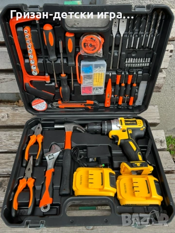 Акумулаторен Ударен Винтоверт Werstill XR 36V 8,0AH + 111 части