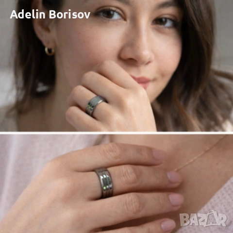 Smart пръстен–интелигентен тракер за здраве и активност в стилна форма, снимка 2 - Пръстени - 53556733