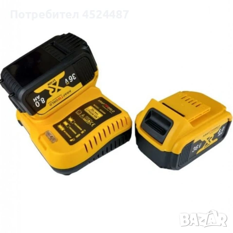 Акумулаторен саблен трион 36V с 2 батерии и зарядно - Резачка за дърва, снимка 5 - Градинска техника - 53446547