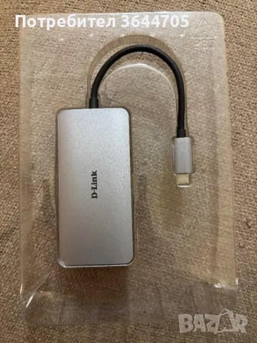 Докинг станция/ USB хъб D-Link Type-C Hub 6-in-1, снимка 2 - Друга електроника - 48252733