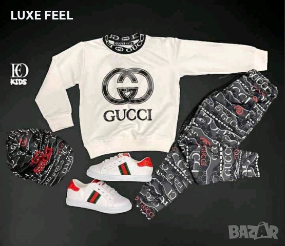 GUCCI ⚜️ Комплект+ Шапка , снимка 4 - Детски комплекти - 53200911