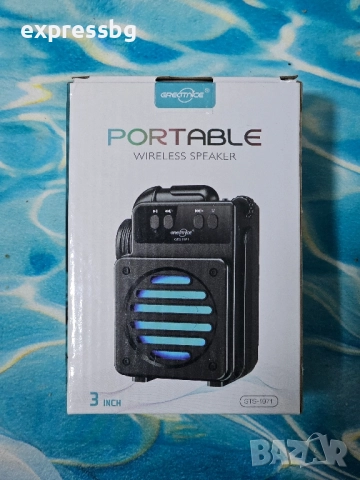 Преносима Bluetooth колонка GTS-1971 (3″, LED осветление)