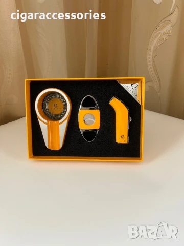 Комплект за пури GALINER – пепелник, гилотина, запалка
