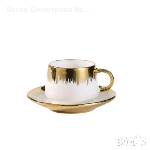 Сервиз 12 части за еспресо от порцелан, снимка 11 - Сервизи - 48619027