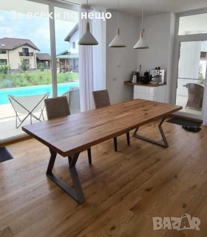 Ръчна Изработка На Трапезни Маси С Метални Основи