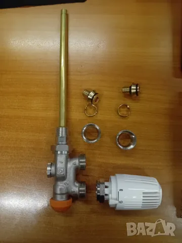 НОВ! Четирипътен вентил за алуминиеви радиатори с термоглава Herz