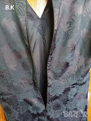 Изящна тъмно синя рокля, чисто нова, р.40, снимка 4 - Рокли - 47796707