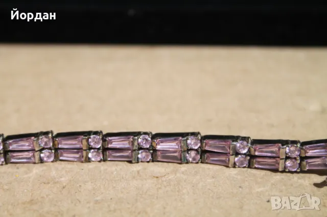 Сребърна дамска гривна, снимка 9 - Гривни - 47282190