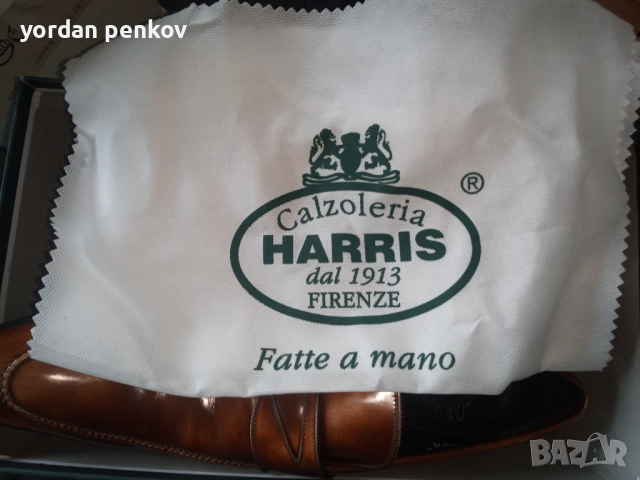 Ръчно рисуван кожен мокасин, снимка 2 - Официални обувки - 52490355