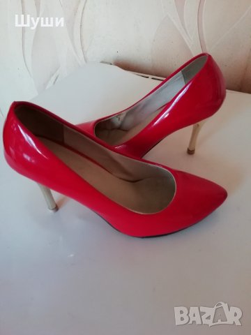 Красиви червени обувки, снимка 2 - Дамски елегантни обувки - 35552598