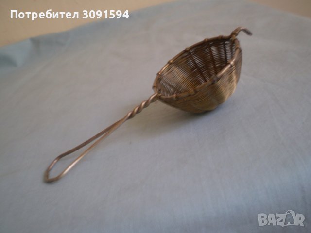 Винтич  цедка за чай  маркирана ръчно изработена