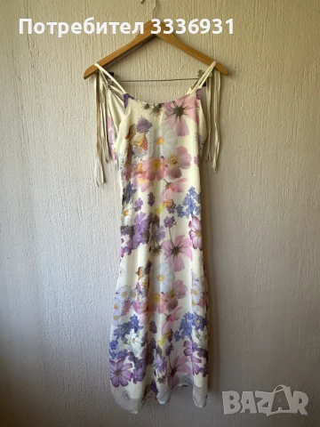 Дълга рокля на цветя Na-KD, снимка 4 - Рокли - 51121826